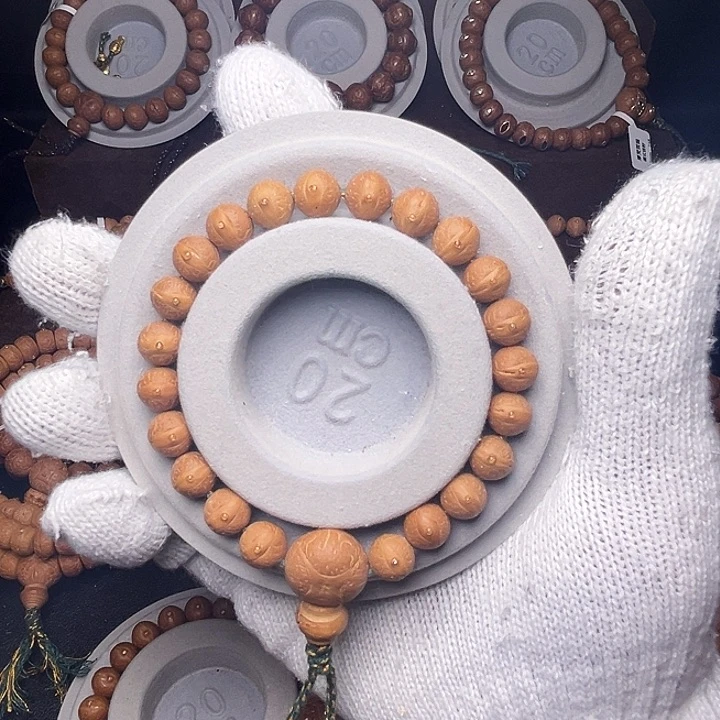 手串凤眼菩提9.6-10mm实心粉红皮