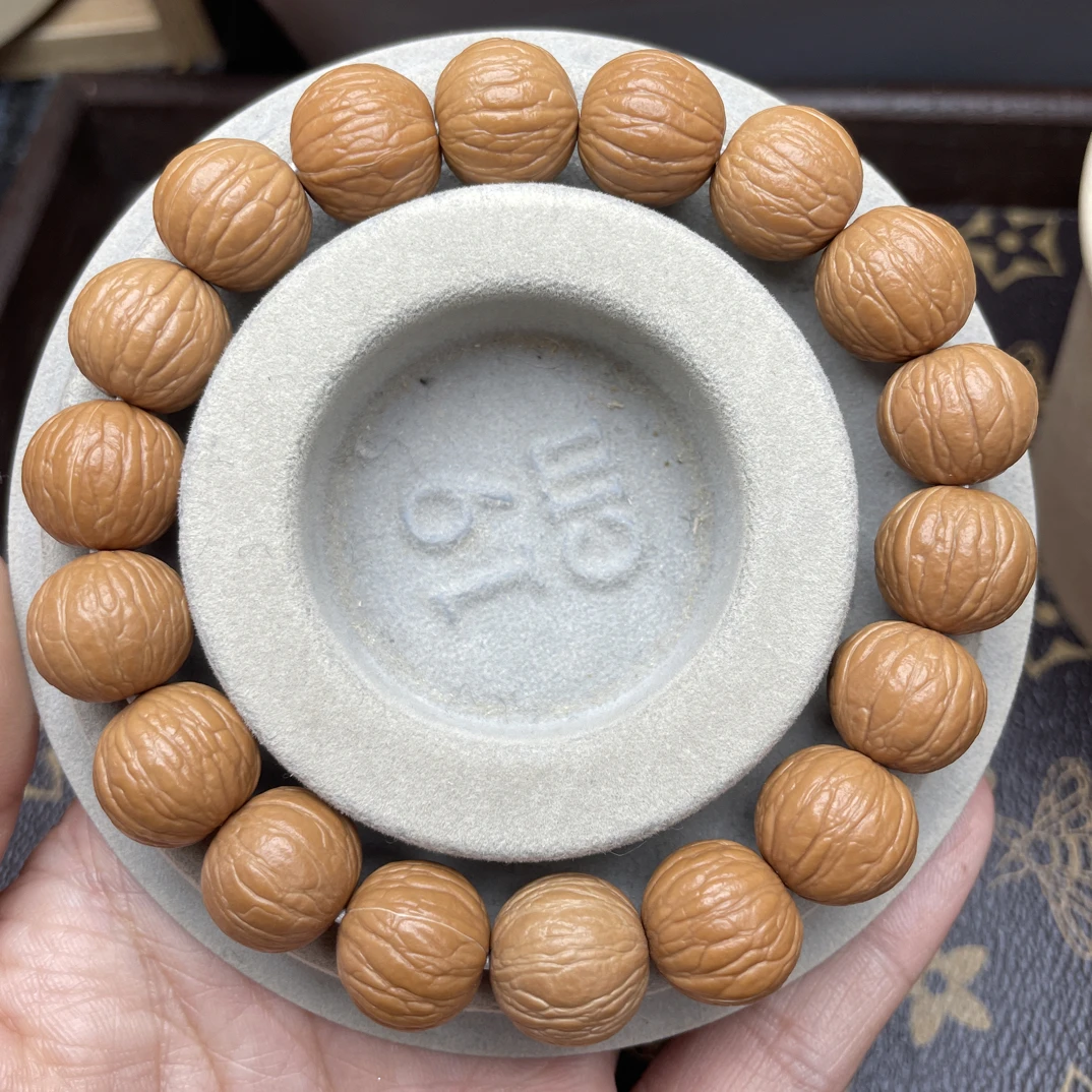 张罗猴头核桃-手串聚宝盆单圈-全品无暇-原皮无修-顺丰包邮