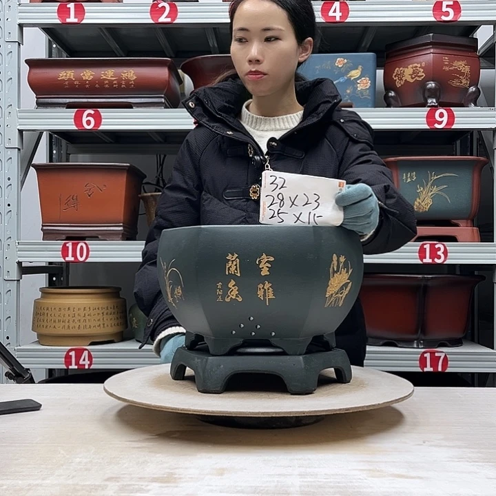 紫砂花盆紫砂花盆