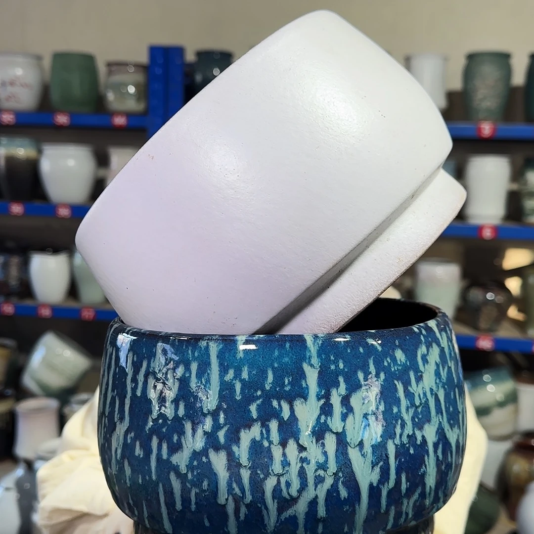 紫砂花盆高13口20