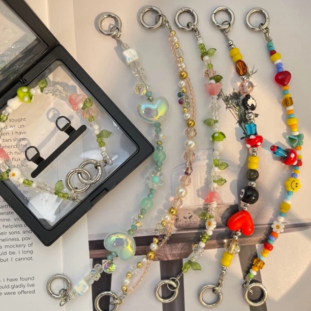 【手工链条】高品质时尚手机壳链条ins彩色简约创意可爱个性防摔