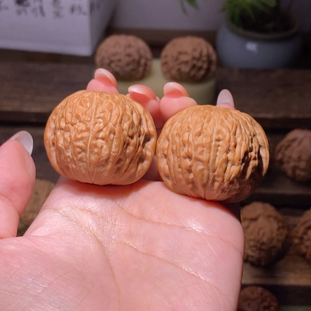 吊坠文玩核桃全品38中桩铁锤老树