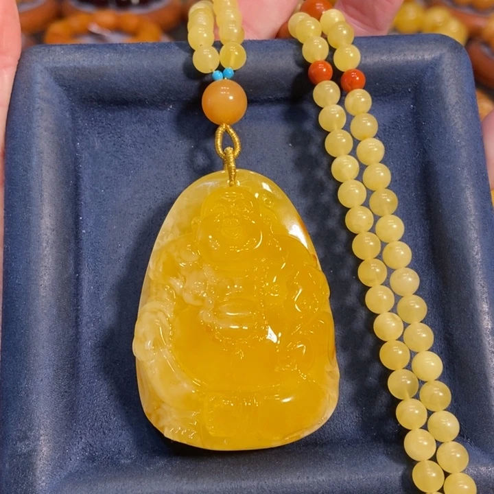 蜜蜡颈饰未镶嵌蜜蜡