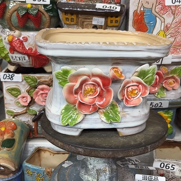 粗陶材质多肉花盆