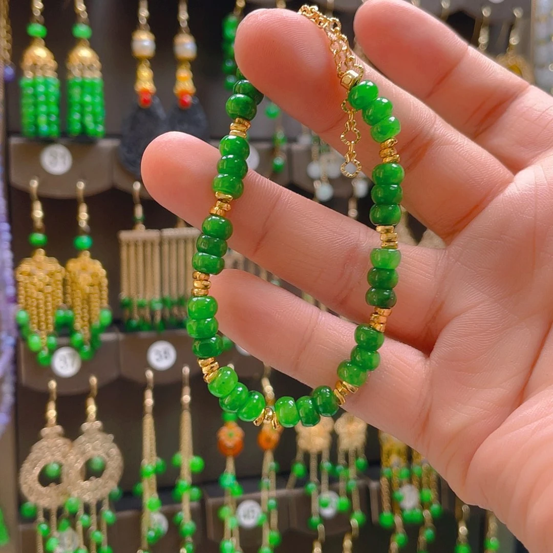 翡翠合金耳饰翡翠