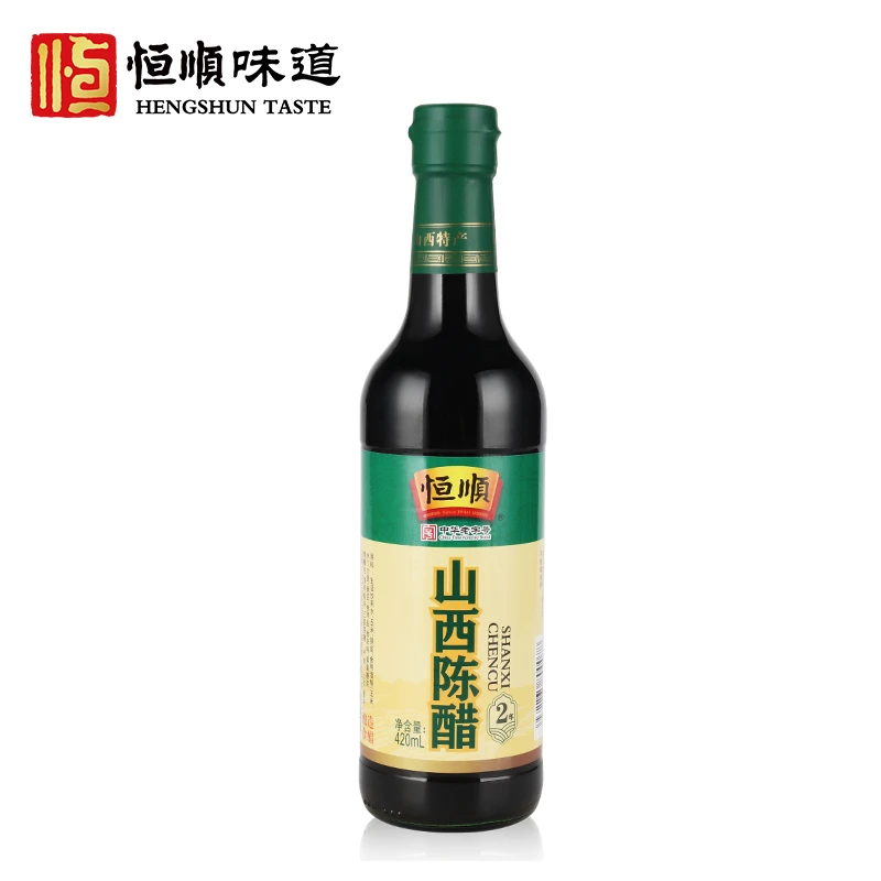 恒顺两年山西陈醋420ml酿造商用食醋发酵饺子醋正宗山西老陈醋