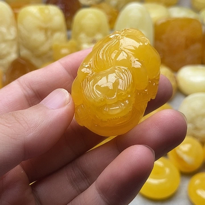 琥珀颈饰未镶嵌琥珀蜜蜡吊坠