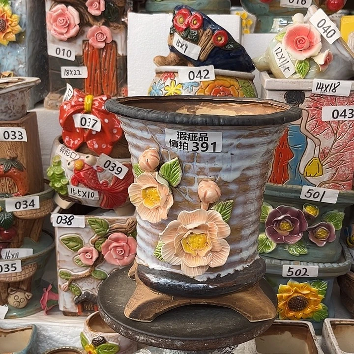 粗陶材质多肉花盆391