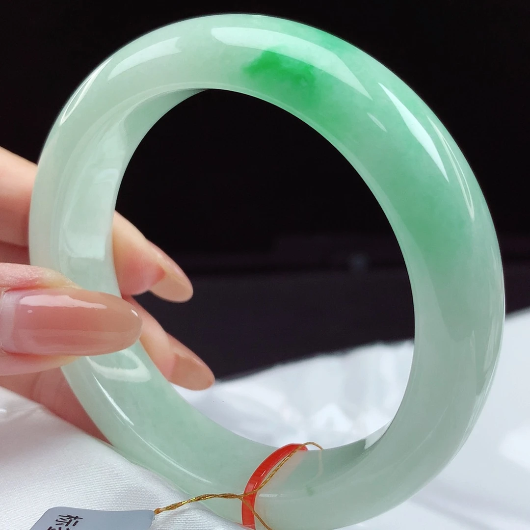 未镶嵌手镯翡翠56圈宽4804