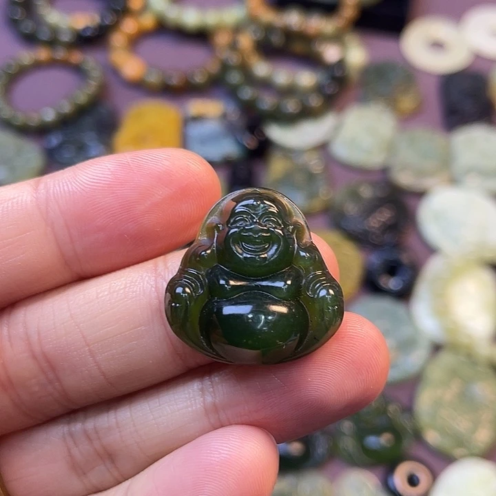 合金蛇纹石玉手链