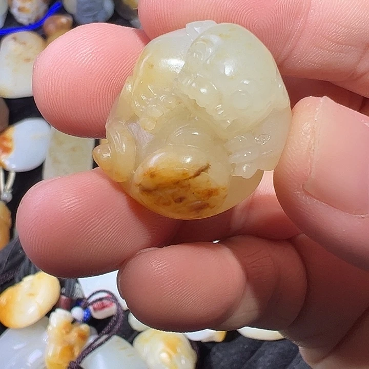 吉***照吊坠(不含链)未镶嵌和田玉