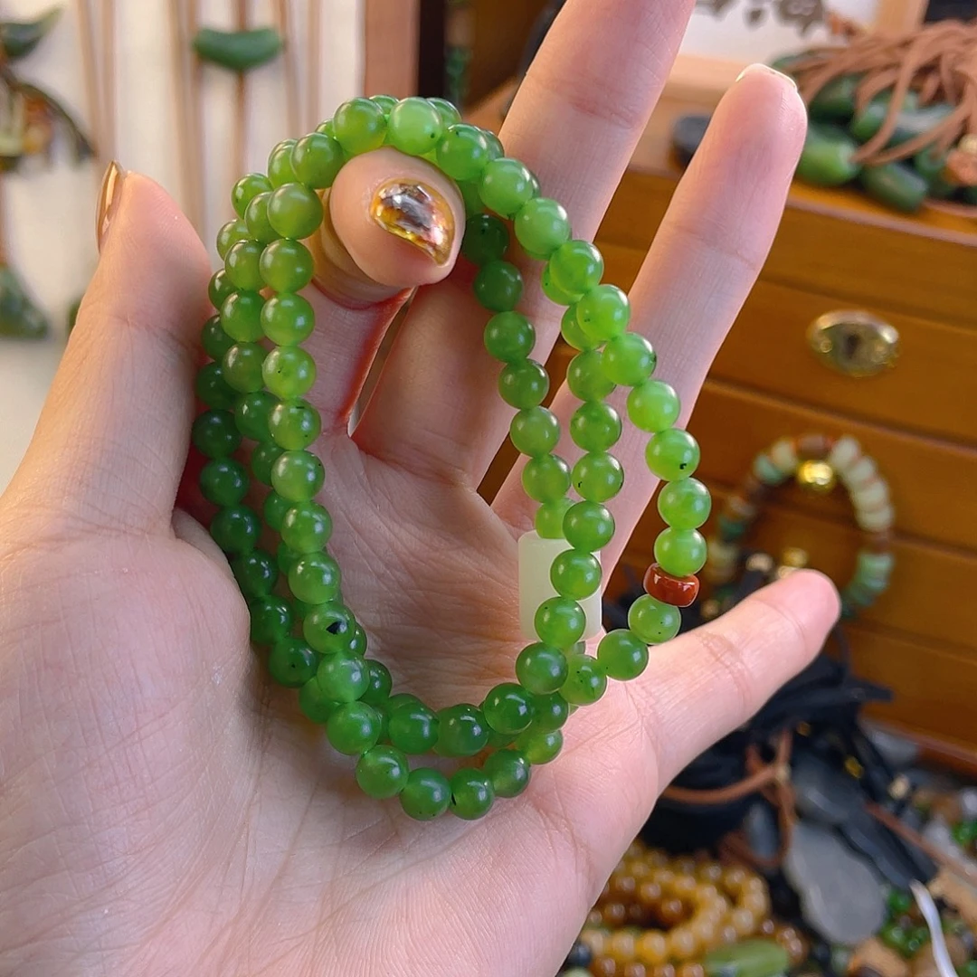 和田玉未镶嵌手链