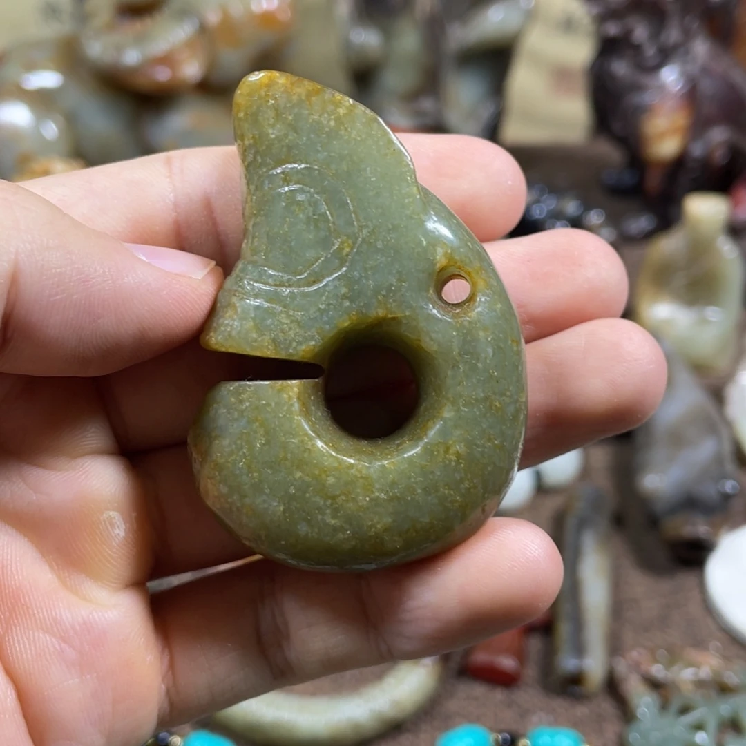 和田玉未镶嵌吊坠(不含链)