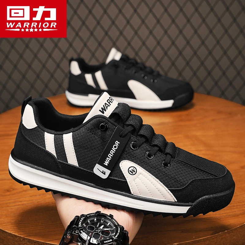 回力男鞋春季新款黑色百搭青少年休闲运动鞋男士爆款轻便软底潮鞋