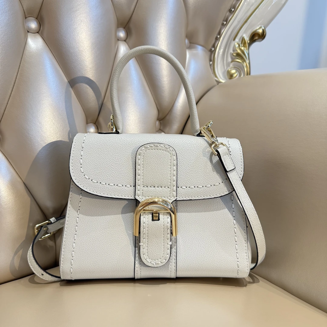 时尚轻奢经典手提斜挎女包17R08奶昔白