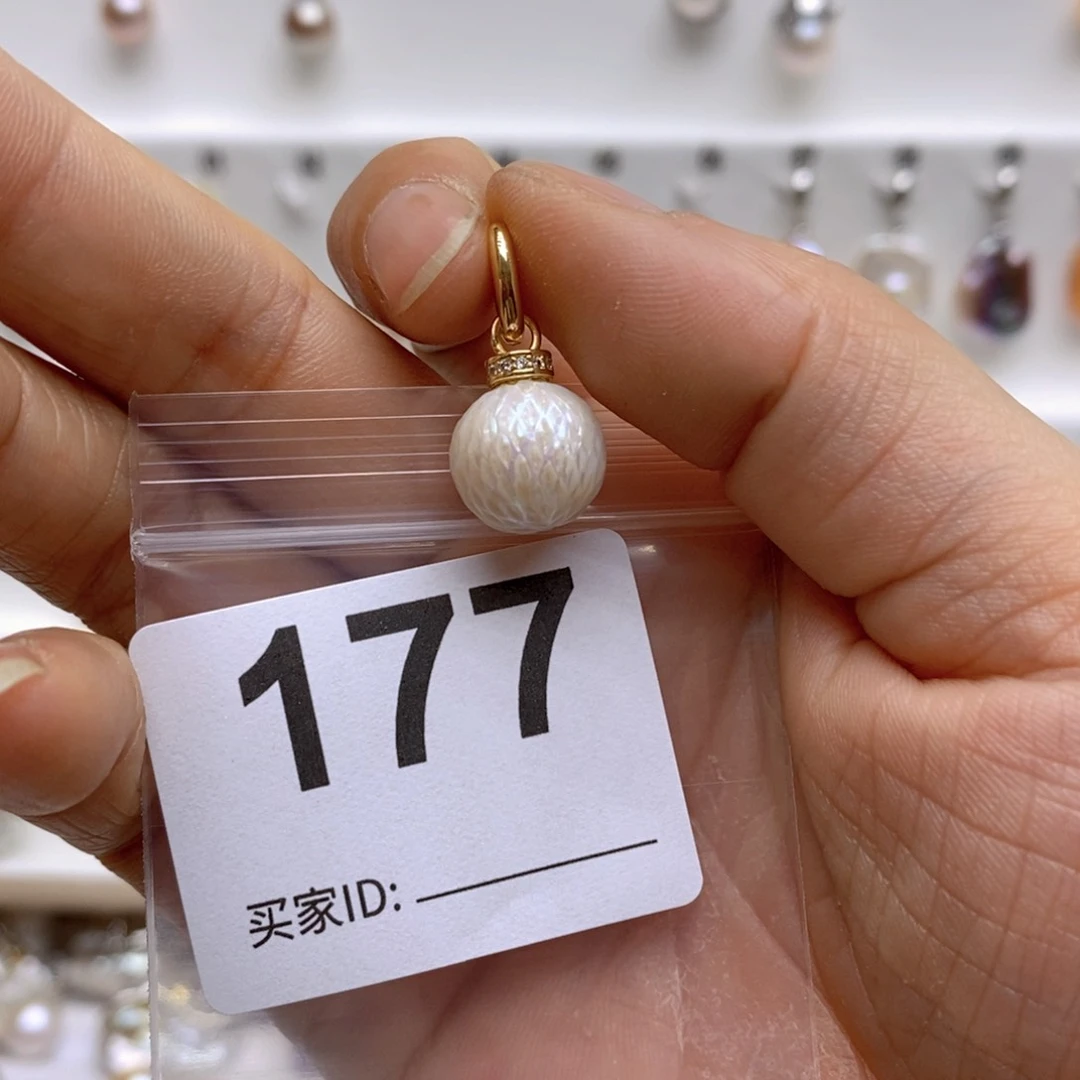 淡水珍珠颈饰银S925镶嵌177