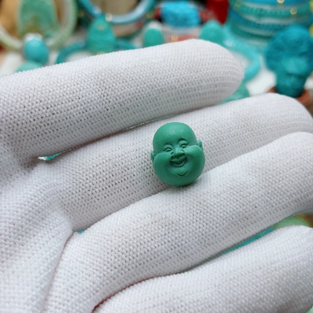 绿松石未镶嵌弥勒佛