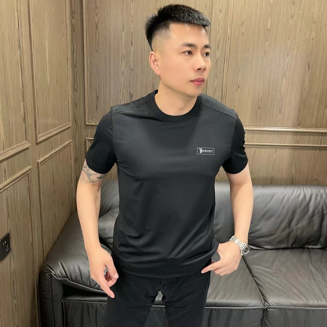 缇瑞 布鲁特TRA25141J 男士高端商务休闲简约圆领凉感圆领短袖T恤