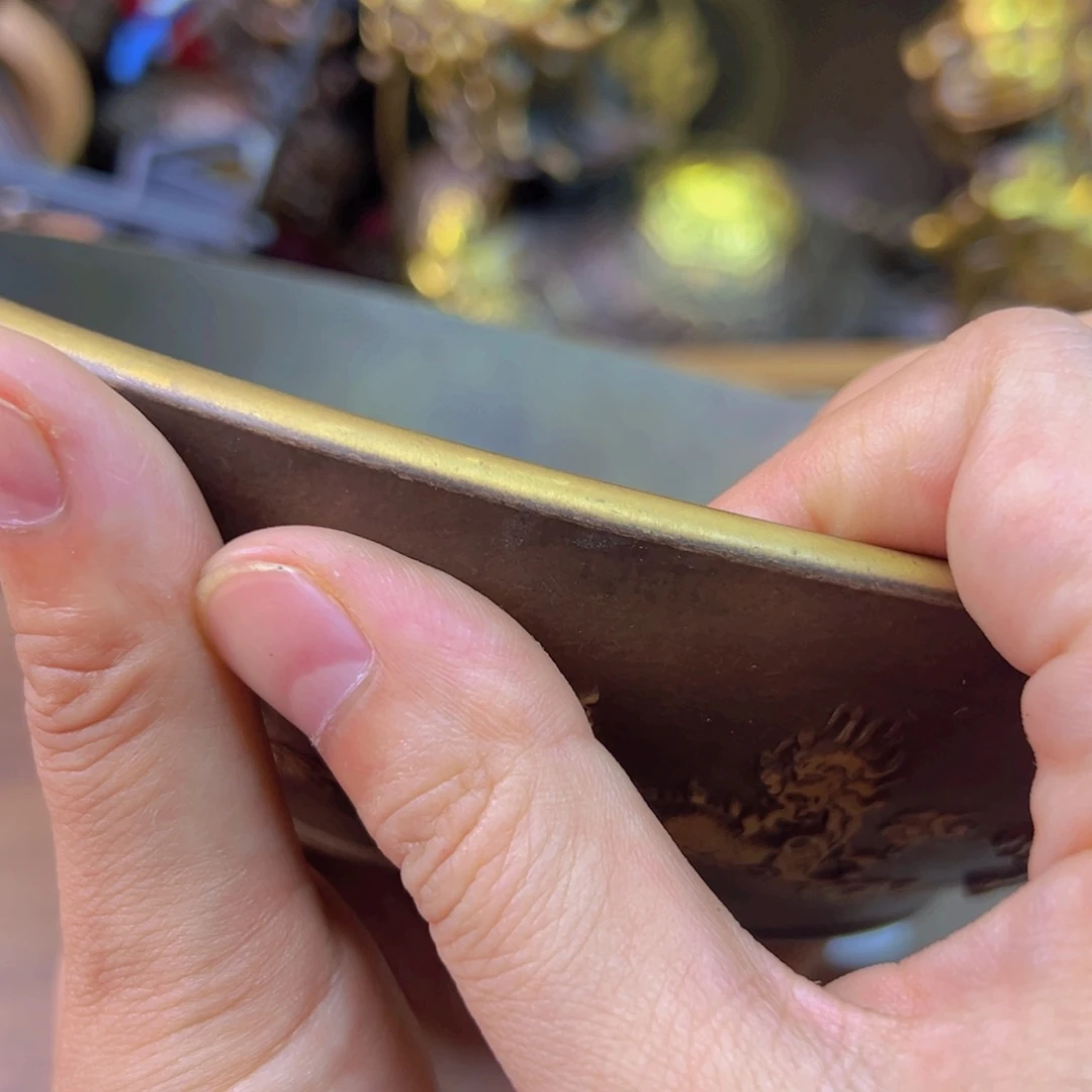 紫金风磨铜九龙盘