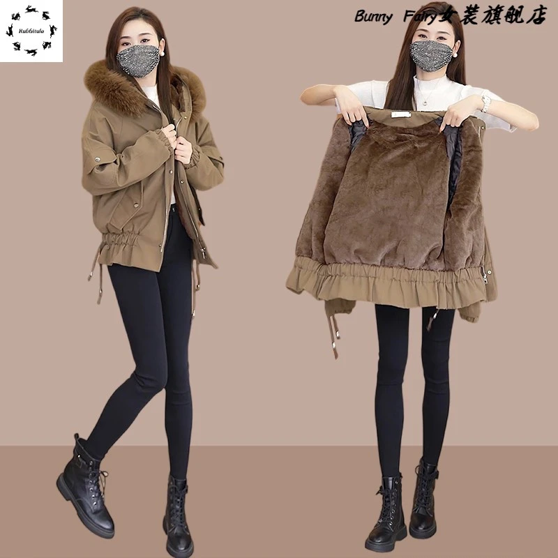今年流行爆款派克精致女服女士2025冬季新款加厚短款女衣女袄外套