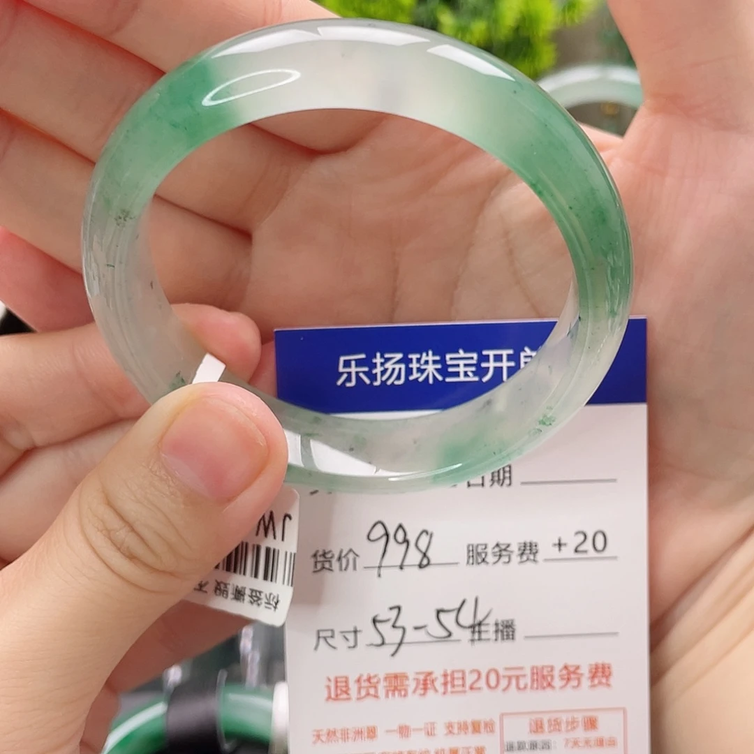 未镶嵌手镯石英质玉（非洲翠）