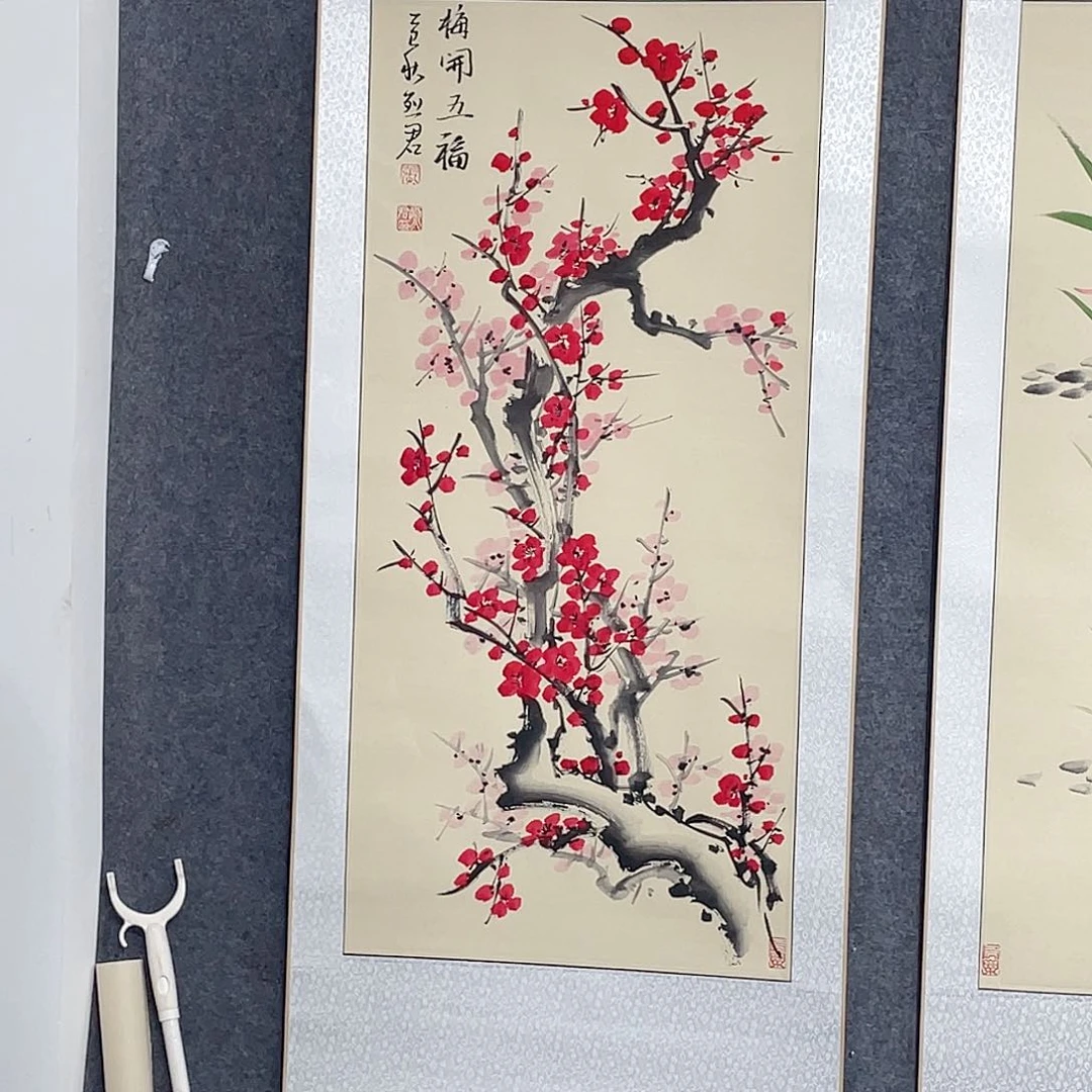 国画手绘手写作品