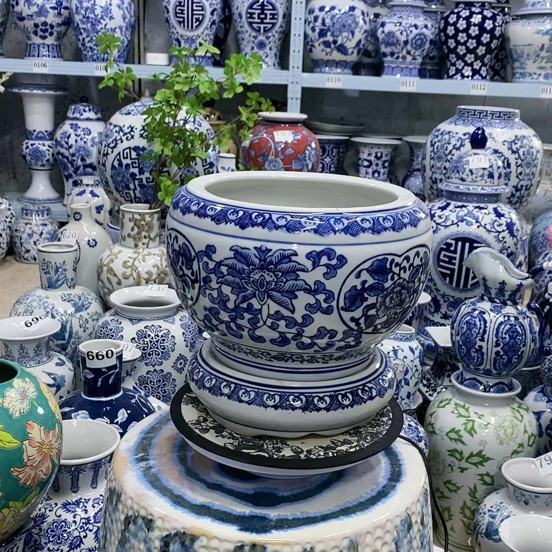 【闪购商品】摆件风****人花盆瓷器………………………………