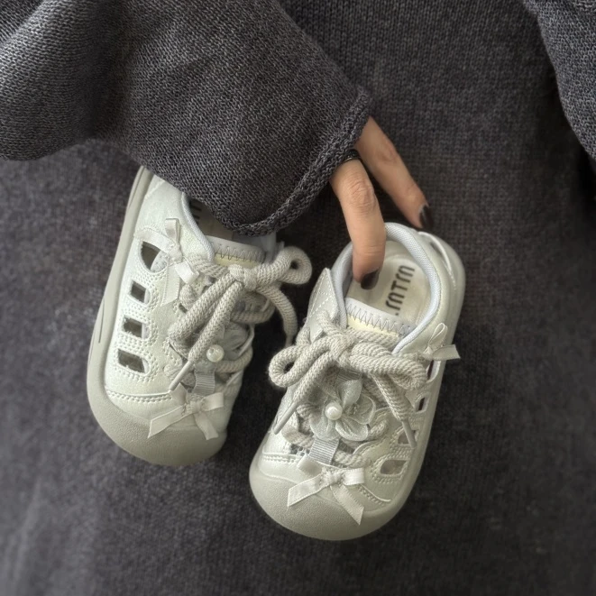 女童公主鞋凉鞋夏季女宝宝韩系鞋子儿童单鞋网鞋软底学步鞋婴儿鞋