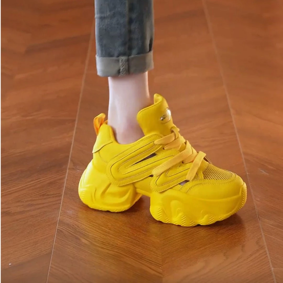 2025夏季新款增高6CM时尚轻奢爆款透气百搭休闲气质女鞋