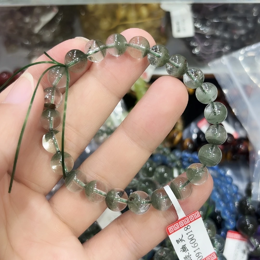 水晶未镶嵌手串绿幽灵