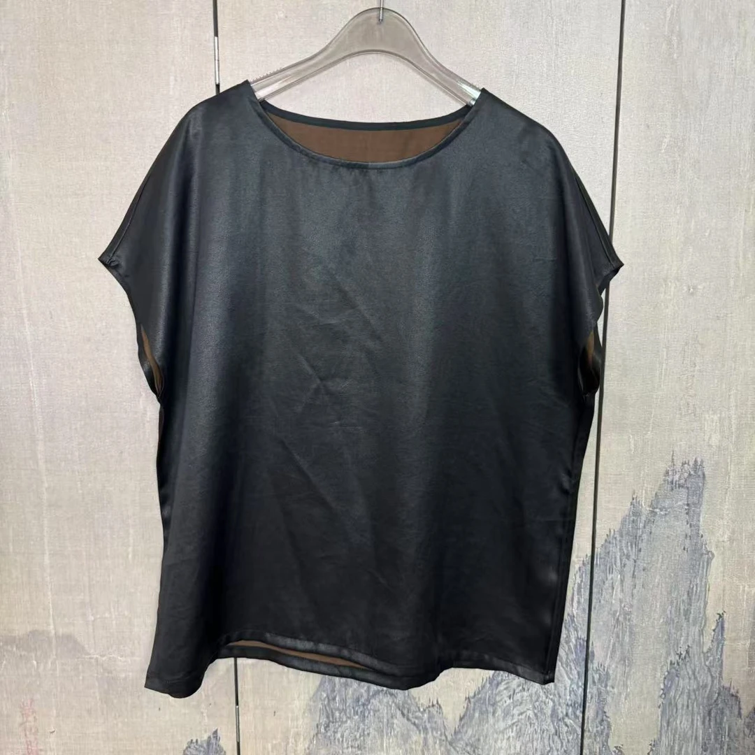 100桑蚕丝！60姆皮子香云纱上衣