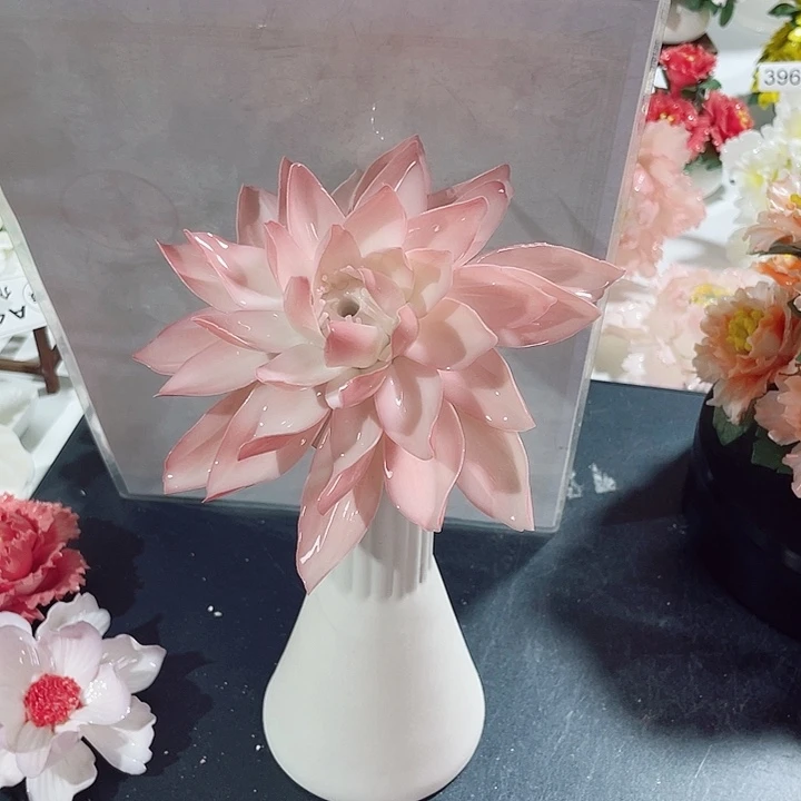 瓷片纯陶瓷手工捏花