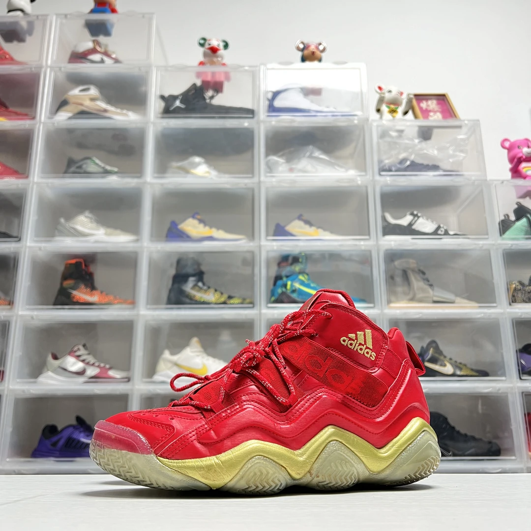 44码/95新/阿迪达斯 Top Ten钢铁侠限定 红色 绝版篮球鞋中古潮鞋