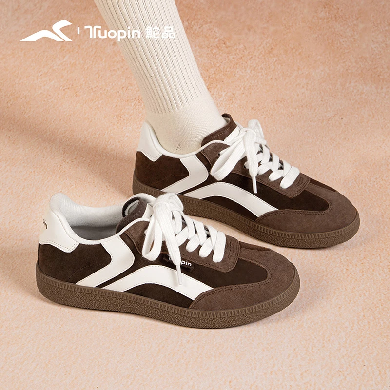 鮀品德训鞋平底美式复古爆款2025新款时尚ins女款运动百搭鞋子