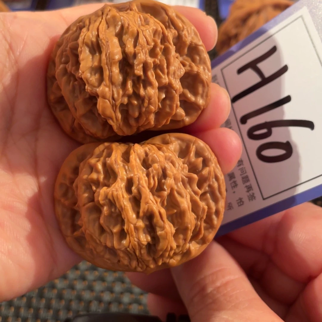 文玩核桃把件太*H160虎头45