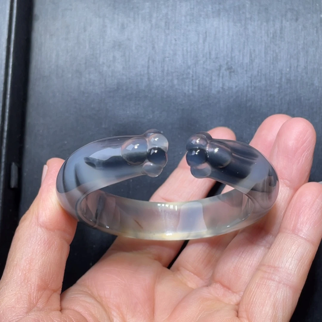 玛瑙/玉髓手链未镶嵌52圈口