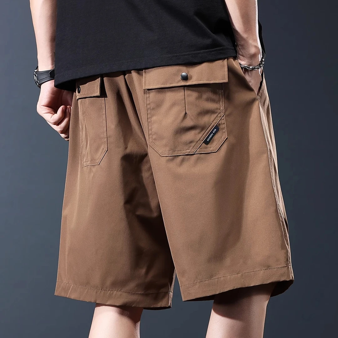 MR.MUDI/穆迪先生夏季薄款透气休闲短裤男士宽松潮流机能百搭舒适