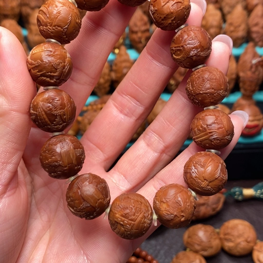 吊坠橄榄核1.5正圆风景