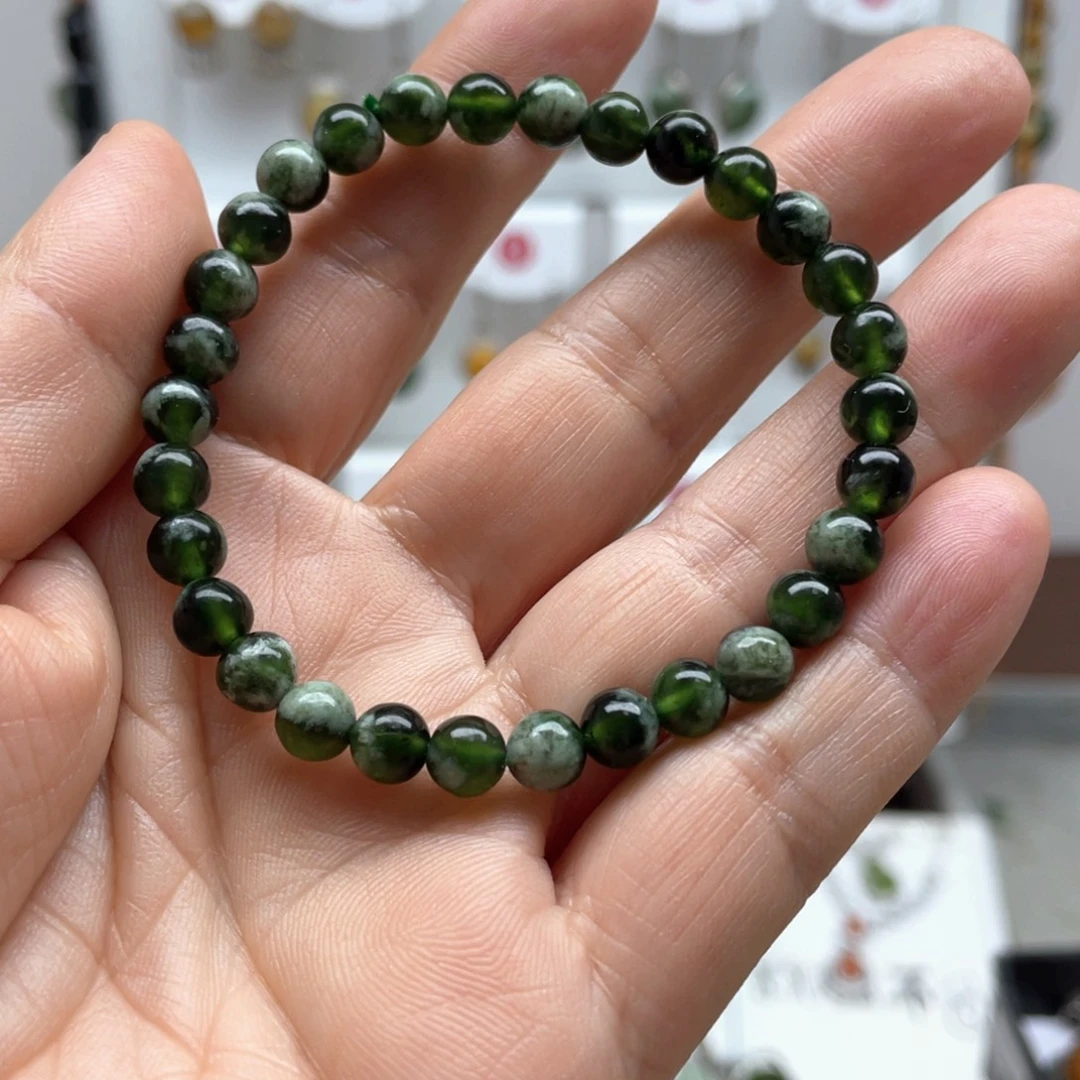 蛇纹石玉未镶嵌手链