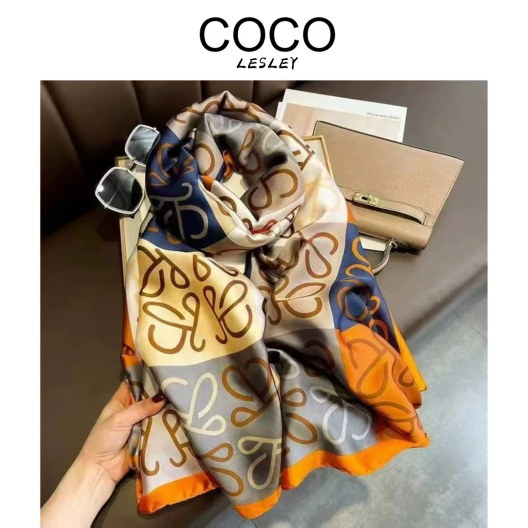 【COCO LESLEY】【曲线】JZ180-309 XX旅游丝巾180*80 误差1-5cmY