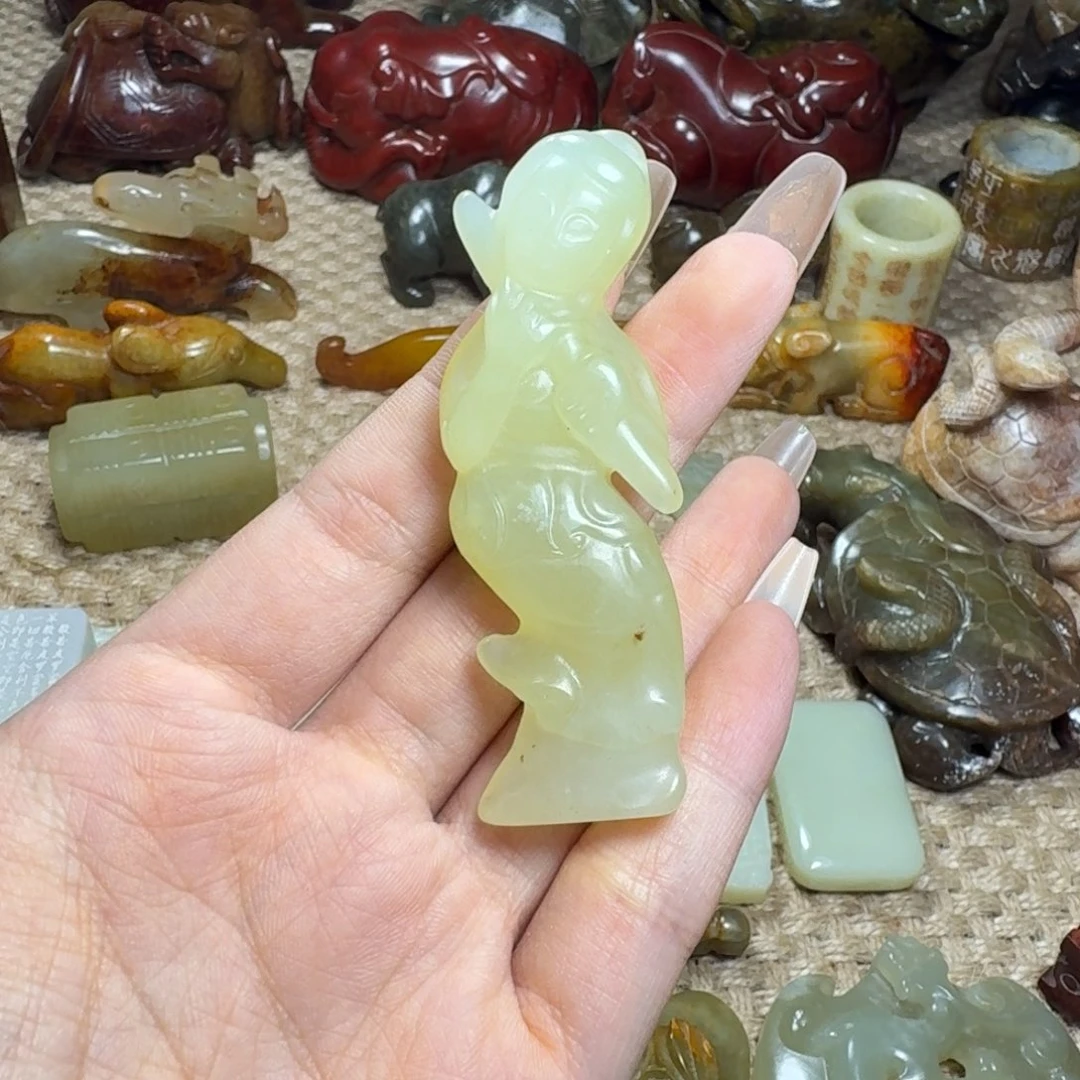 白玉菩提吊坠挂件