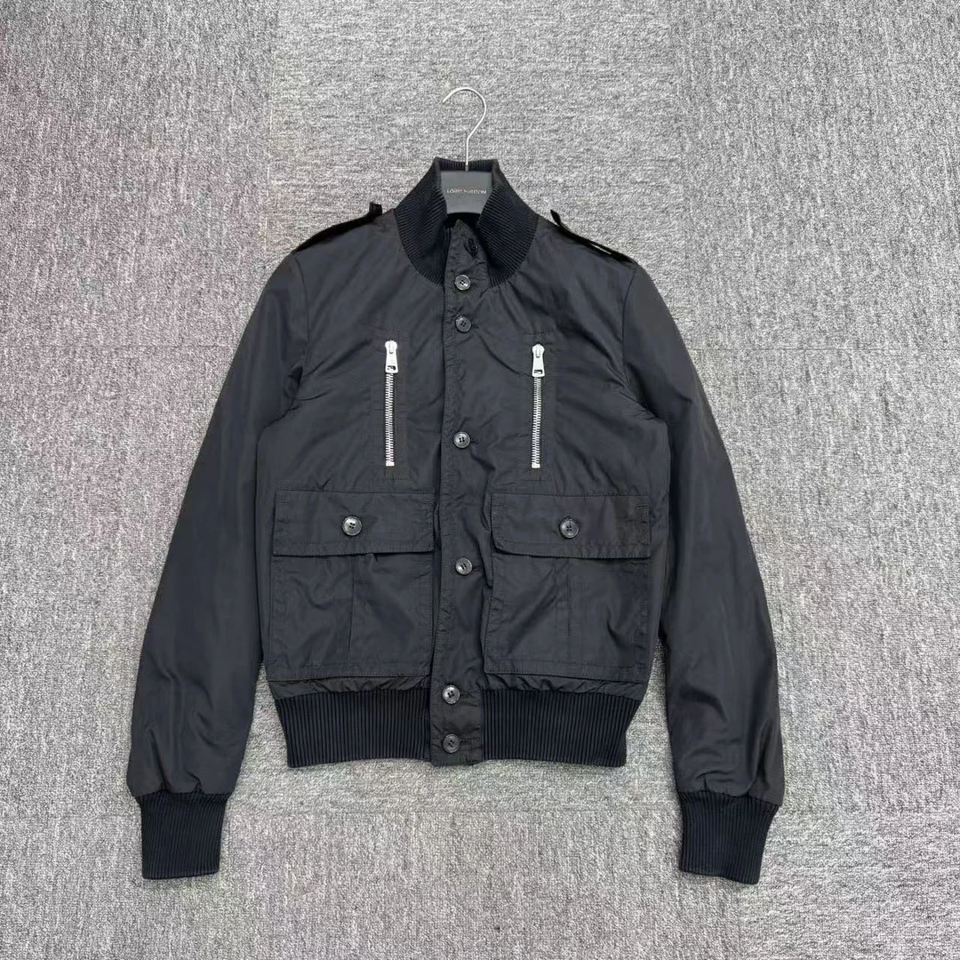99新 GUCCI/古驰 拉链口袋尼龙夹克/44码