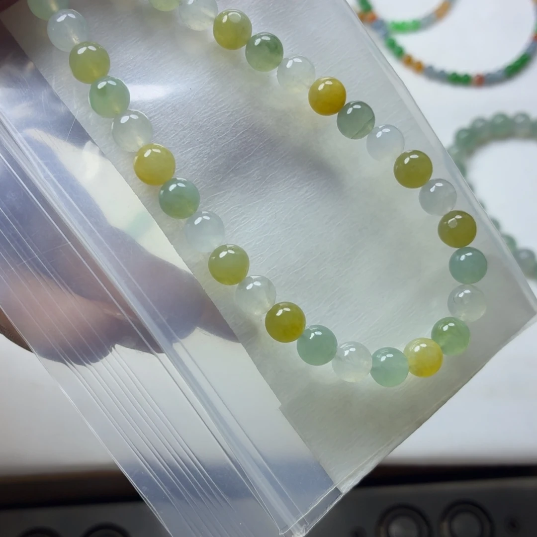 定制翡翠未镶嵌翡翠珠链