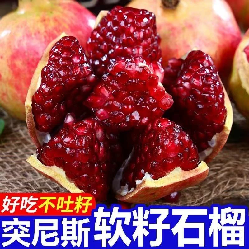 秭归高山突尼斯软籽石榴宜昌特产本地高山种植