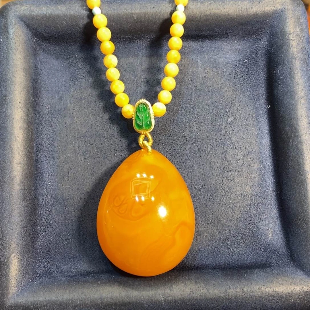 蜜蜡颈饰未镶嵌蜜蜡