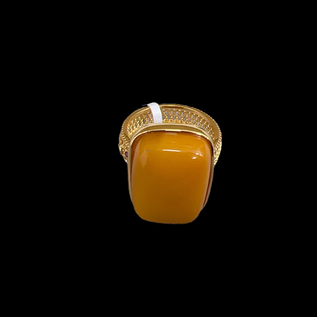 0068-蜜蜡戒指孤品