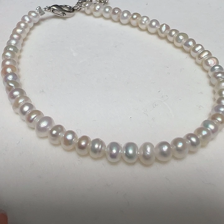 钛钢手绳淡水珍珠