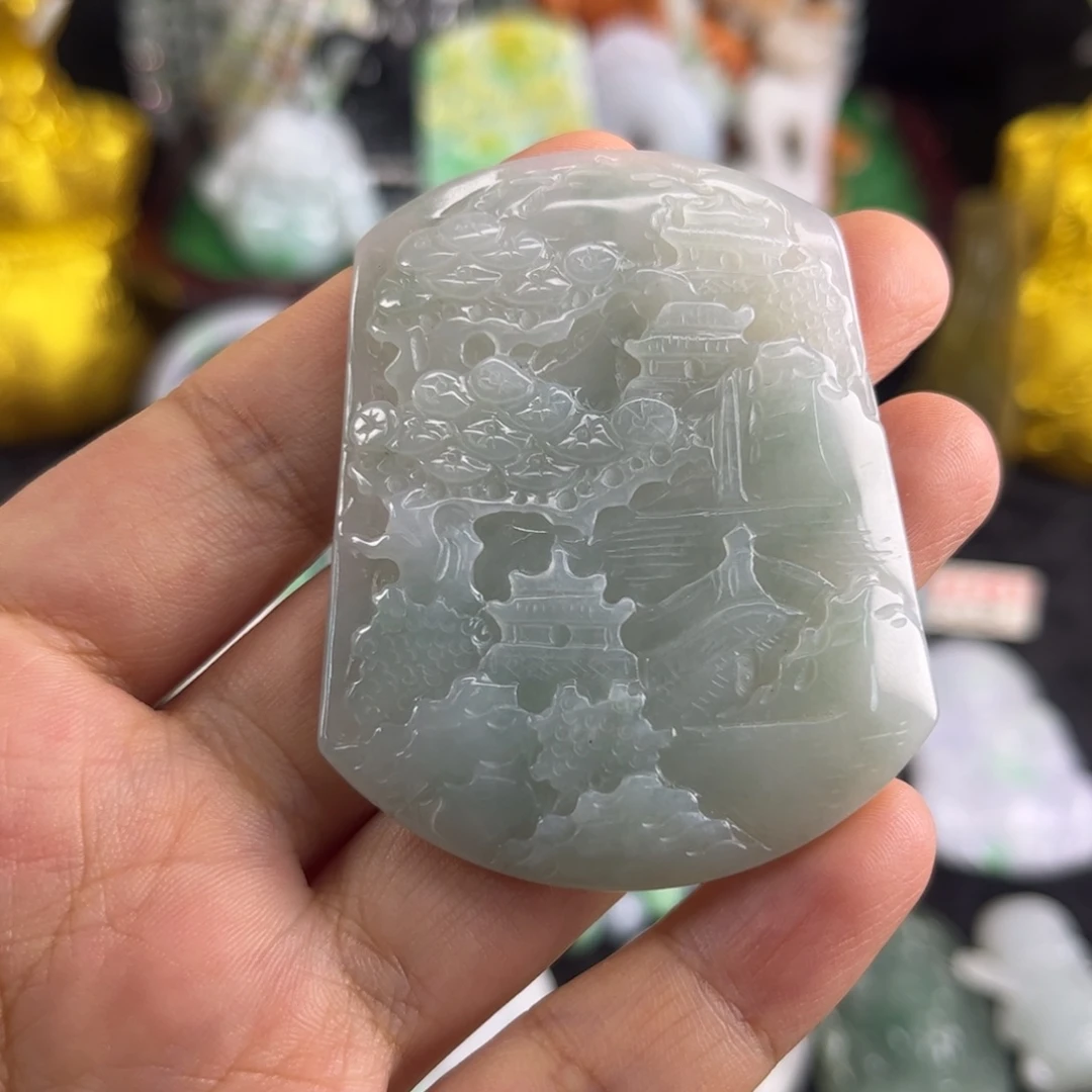 翡翠未镶嵌吊坠(不含链)