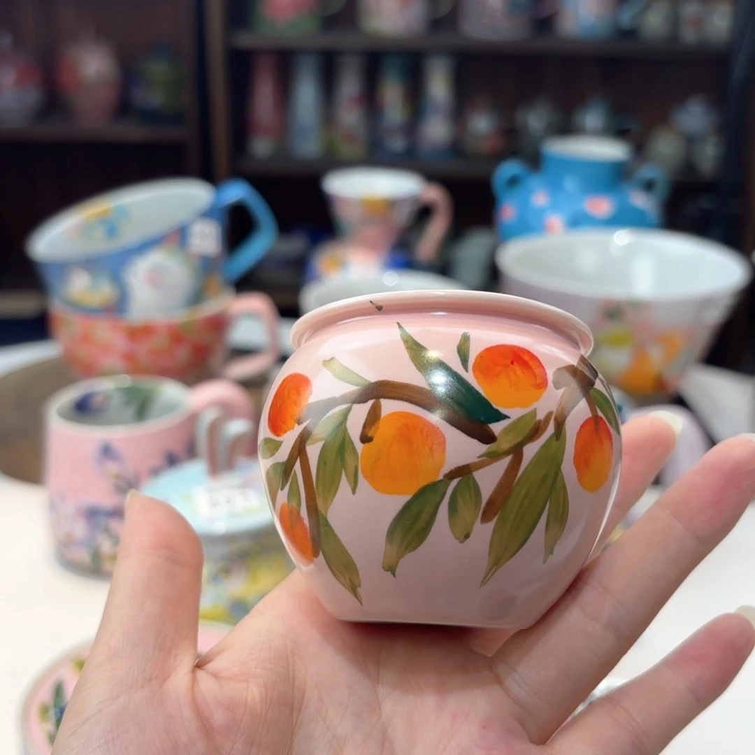 景德镇手绘高温釉下彩陶瓷茶具