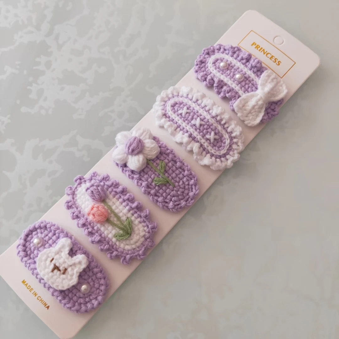 田园风卡通20242024年春季女发饰发夹公主手工可爱